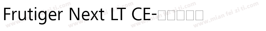 Frutiger Next LT CE字体转换